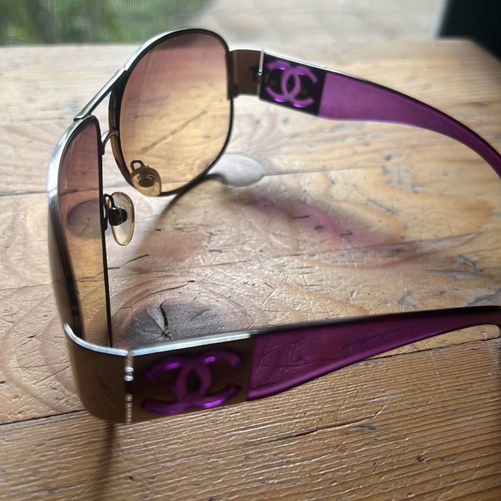 Chanel sunglasses vintage purple